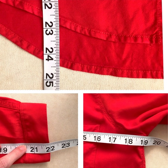 Calvin Klein Red Long Sleeve Button Down Shirt SP - Picture 8 of 8